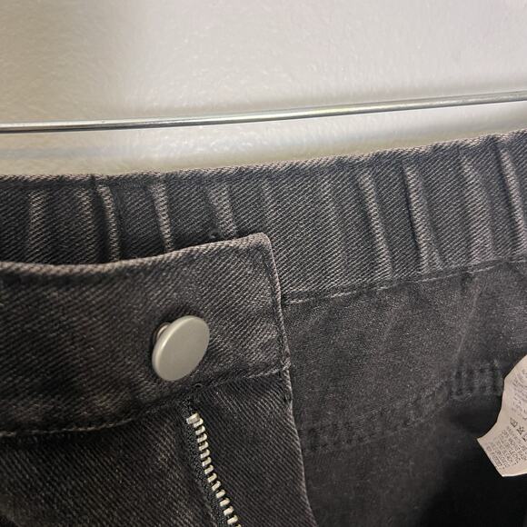 NWT Dazy Women's Black Wide Leg Jeans Boho Elastic Waistband Sz XL - Picture 10 of 15